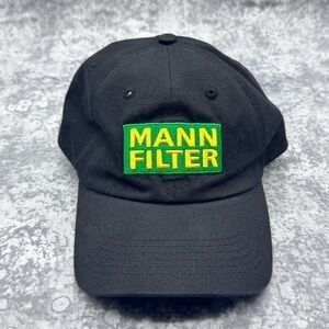MANN FILTER Black Cap with Green and Yellow Logo